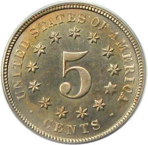 image for: 1874 5c PCGS/CAC Proof 67 OGH