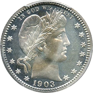 image for: 1903 25c PCGS Proof 65 Cameo