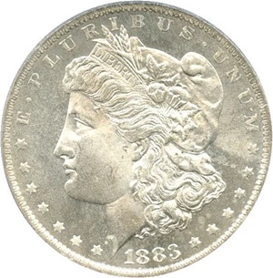 image for: 1883-O $1 PCGS MS64 DMPL OGH