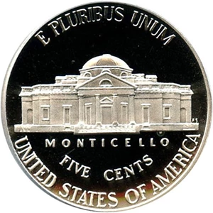 image for: 2007-S 5c PCGS Proof 69 DCameo (Monticello)