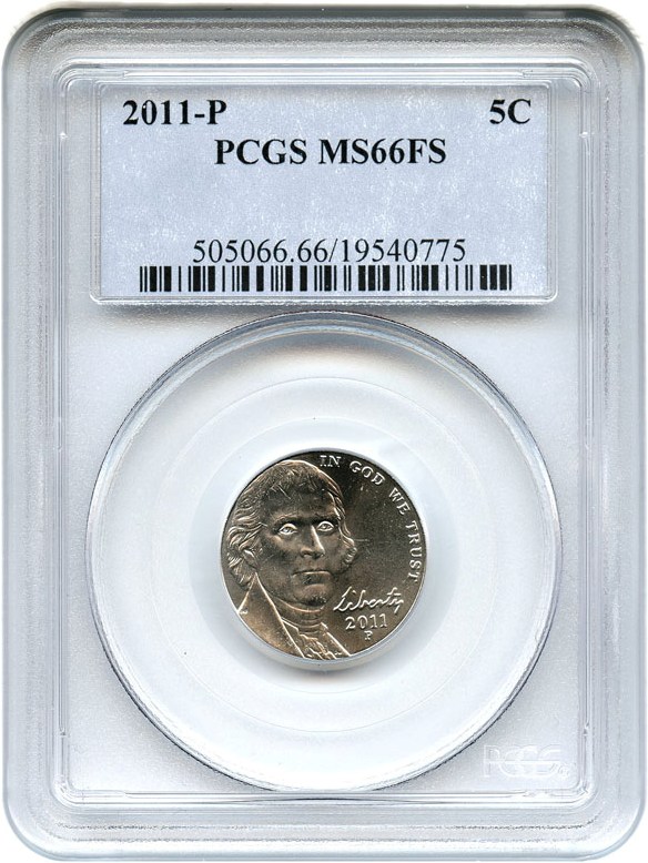 image for: 2011-P 5c PCGS MS66 FS