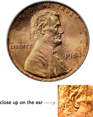 image for: 1984 1c PCGS MS67 RD (Doubled Die Obverse)