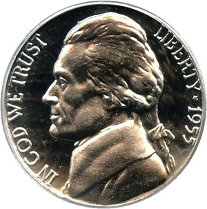 image for: 1955 5c PCGS Proof 68 Cameo