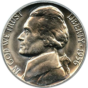 image for: 1956-D 5c PCGS MS66