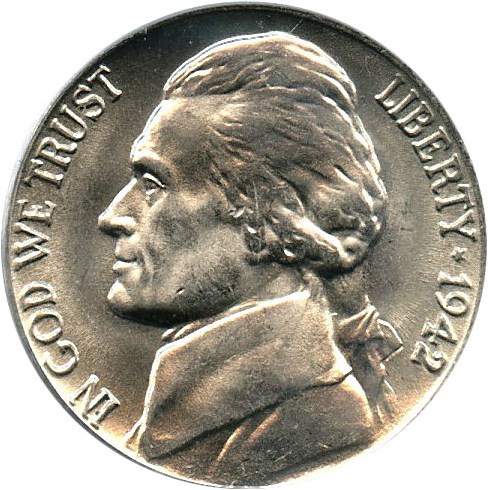 image for: 1942 5c PCGS MS66 (Type 1)