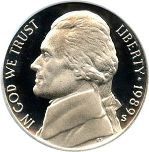 image for: 1989-S 5c PCGS Proof 69 DCameo