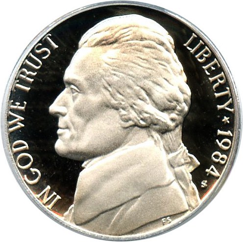 image for: 1984-S 5c PCGS Proof 69 DCameo