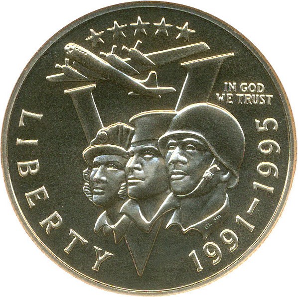 image for: 1991-95-P 50c NGC MS70 (W.W. II)