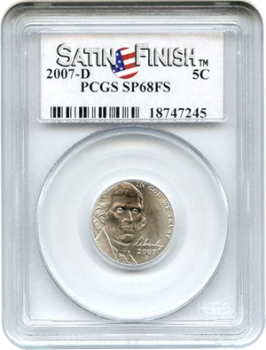 image for: 2007-D 5c PCGS SP68 FS
