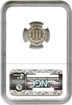 image for: 1887/6 3cN NGC Proof 64 Cameo