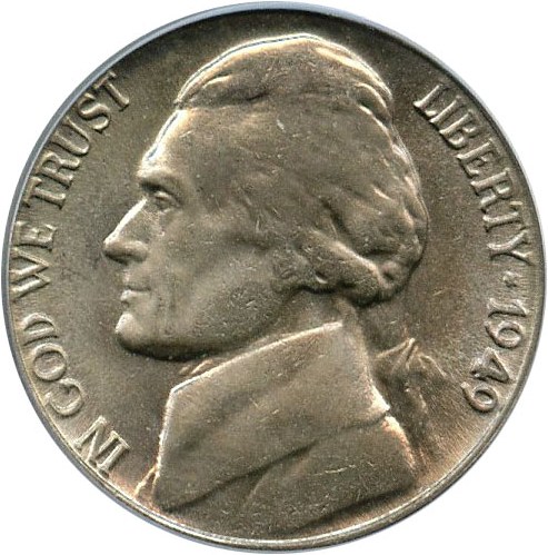 image for: 1949 5c PCGS MS66