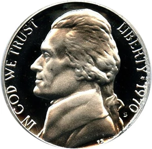 image for: 1970-S 5c PCGS Proof 68 DCameo