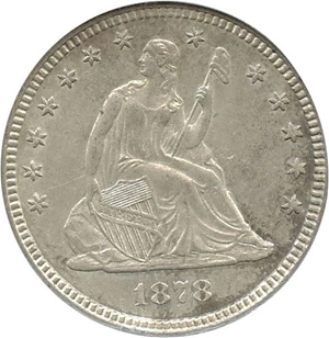 image for: 1878 25c PCGS MS62