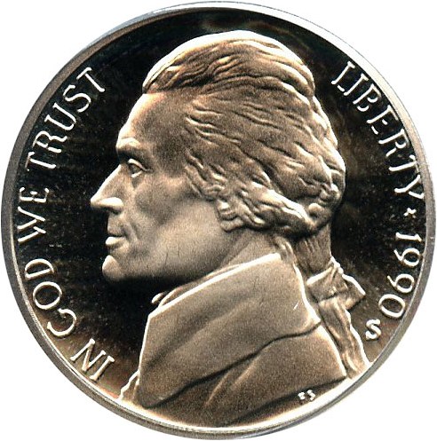 image for: 1990-S 5c PCGS Proof 69 DCameo