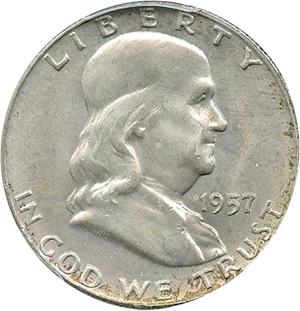 image for: 1957-D 50c PCGS MS65