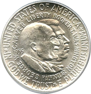 image for: 1953-D Wash-Carver 50c PCGS MS65