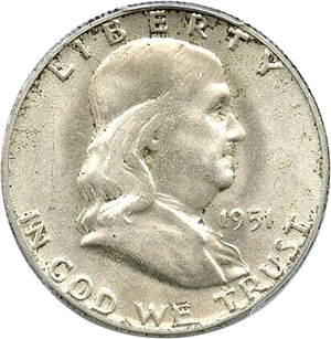 image for: 1951 50c PCGS MS64