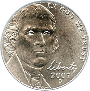image for: 2007-D 5c PCGS SP68 FS