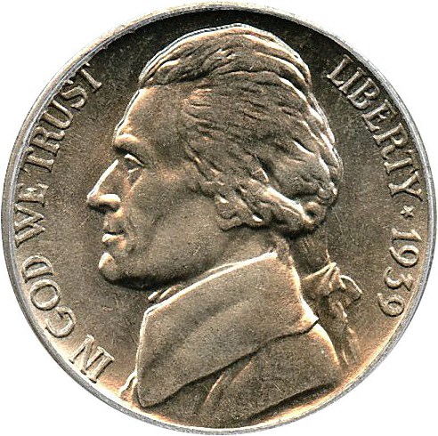 image for: 1939-D 5c PCGS MS65 (Reverse of 1938)