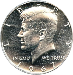 image for: 1967 50c PCGS SP65 (SMS)