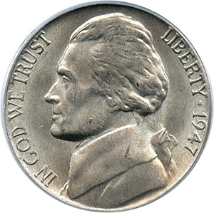 image for: 1947-S 5c PCGS MS66
