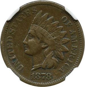 image for: 1878 1c NGC VF35 BN