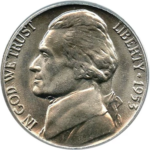 image for: 1953-D 5c PCGS MS66