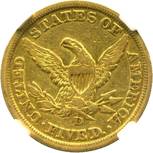 image for: 1846-D/D $5 NGC XF40 (VP-001)