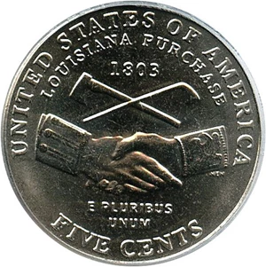 image for: 2004-D 5c PCGS MS67 (Peace Medal)