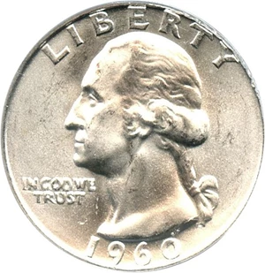 image for: 1960-D 25c PCGS MS65