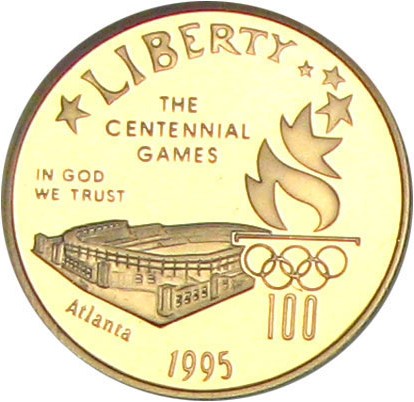 image for: 1995-W $5 NGC Proof 70 UCameo (Olympic Stadium)