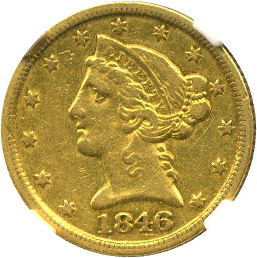 image for: 1846-D/D $5 NGC XF40 (VP-001)