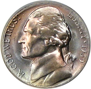 image for: 1939-S 5c PCGS MS65 (Reverse of 1938) * Color *