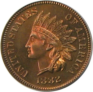 image for: 1882 1c PCGS/CAC Proof 66 BN * Color *