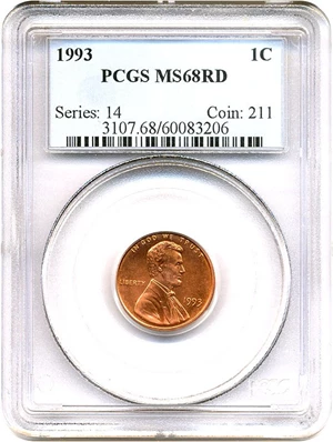 image for: 1993 1c PCGS MS68 RD