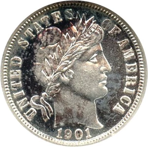 image for: 1901 10c NGC/CAC Proof 66