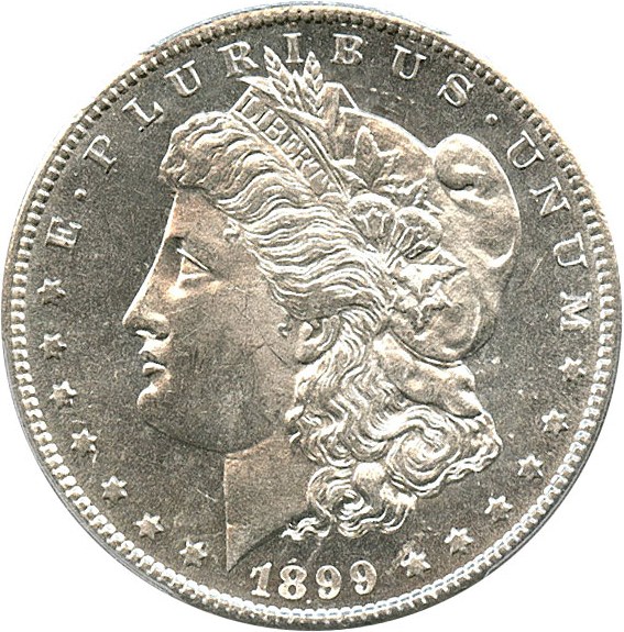 image for: 1899-S $1 PCGS/CAC MS64 PL