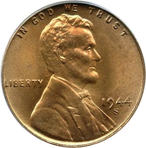 image for: 1944-S 1c PCGS MS67 RD