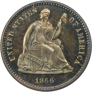 image for: 1866 H10c PCGS/CAC Proof 65