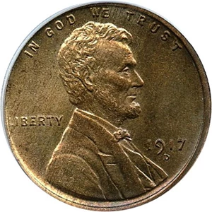 image for: 1917-D 1c PCGS MS63 RB