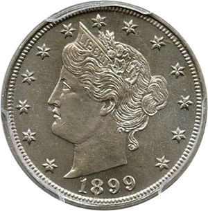 image for: 1899 5c PCGS/CAC Proof 66