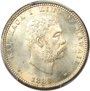 image for: 1883 25c PCGS/CAC MS66 (Hawaii)