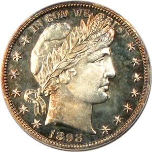 image for: 1898 50c PCGS/CAC Proof 64