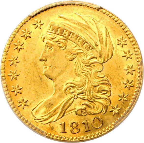 image for: 1810 $5 PCGS MS64 (Large Date, Large 5) * Rare High Grade Early $5 *