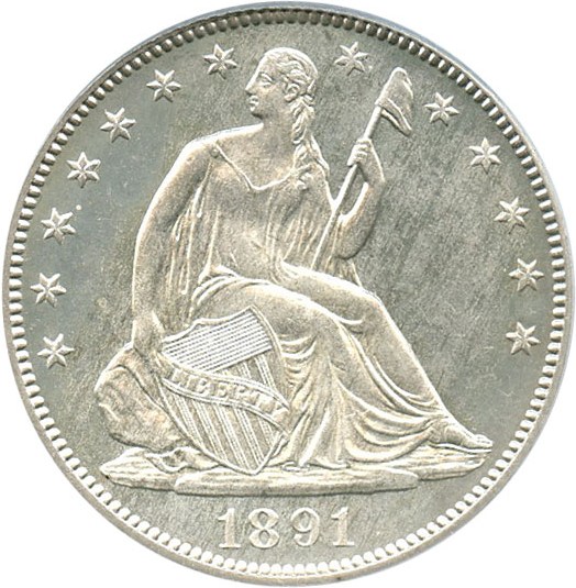 image for: 1891 50c PCGS/CAC Proof 64