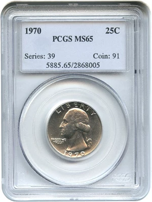 image for: 1970 25c PCGS MS65