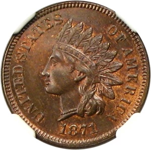image for: 1871 1c NGC/CAC MS65 RB