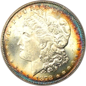 image for: 1878-CC $1 PCGS MS66 * Color *