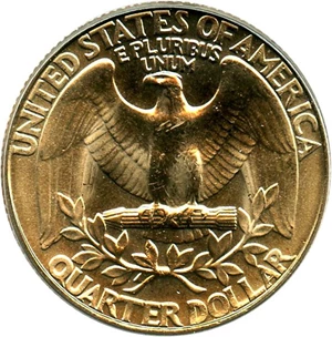 image for: 1986-D 25c PCGS MS65