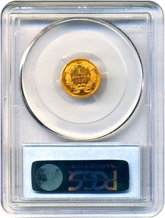 image for: 1887 G$1 PCGS Proof 64